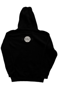 Return to Sender Pattern-Lined Hood-Zip Heavyweight Hoodie