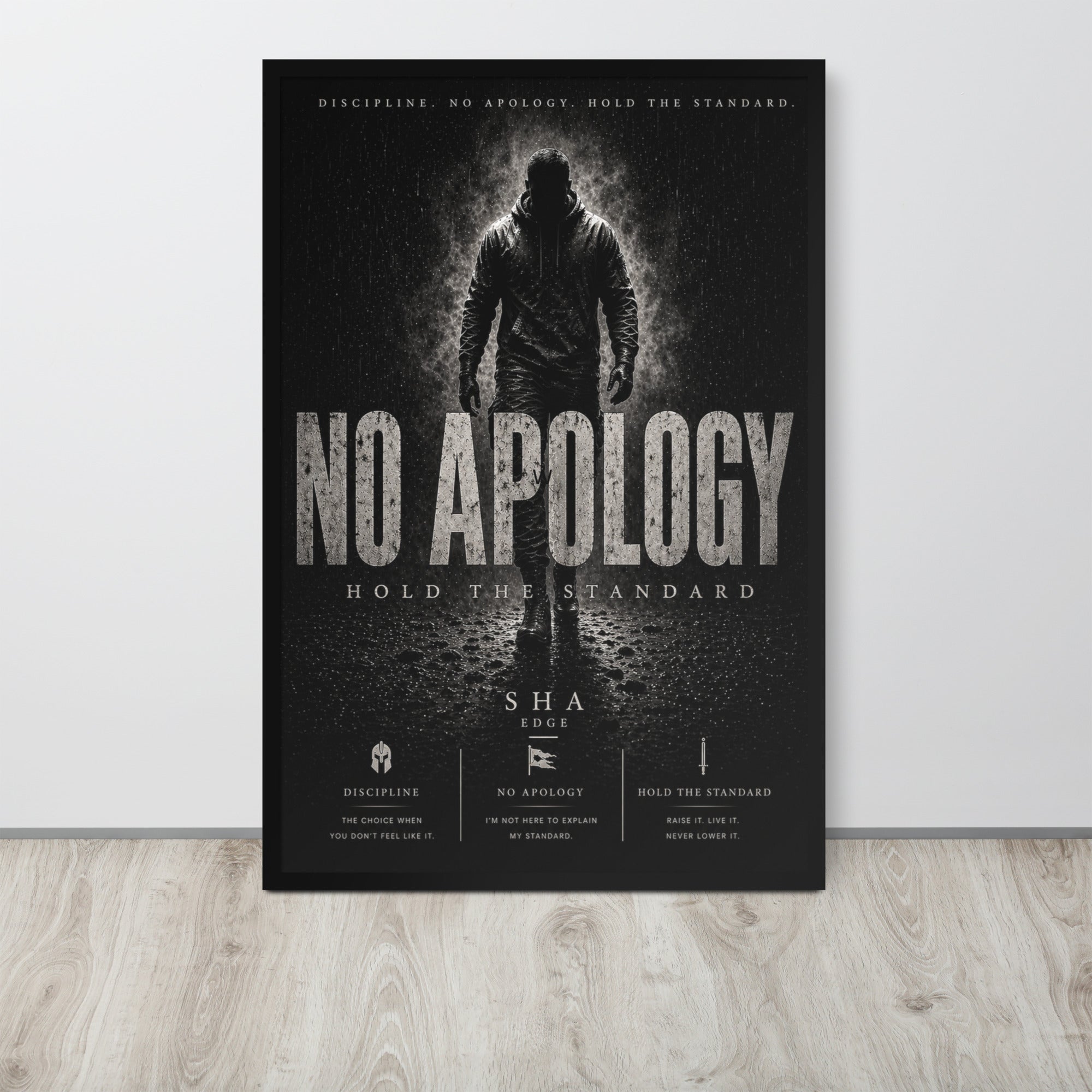 No Apology-Framed poster